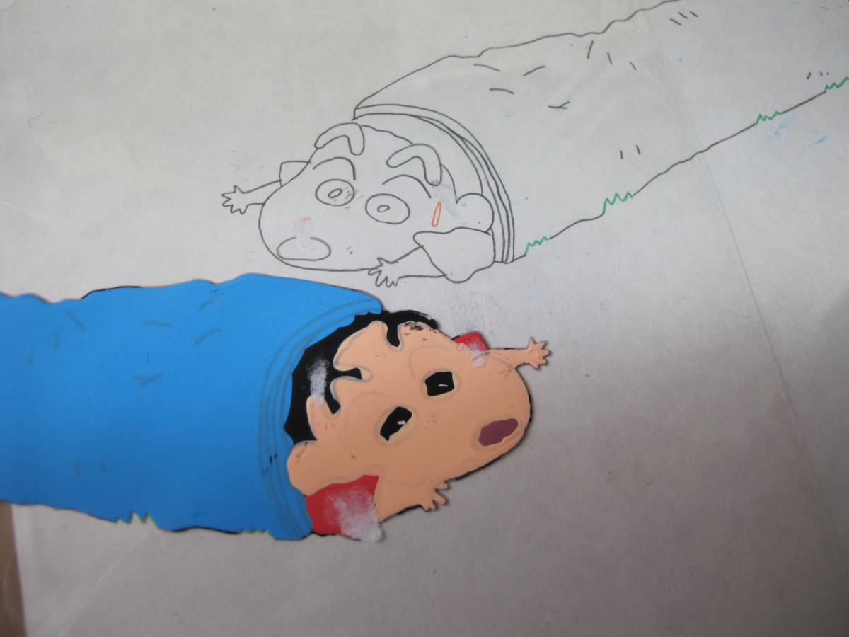 セル画　クレヨンしんちゃん　しんのすけ　風間君　マサオくん　3枚セット　直筆原画付き　_画像9