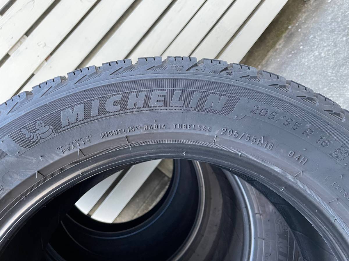 2022年製造 MICHELIN X-ICE SNOW 205/55R16 4本 スタッドレス 中古 ミシュラン_画像2