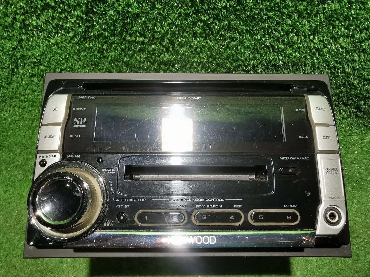 ☆☆KENWOOD ケンウッド DPX-50MD ラジオ CD MD AUX ニッサン純正オプション_画像5