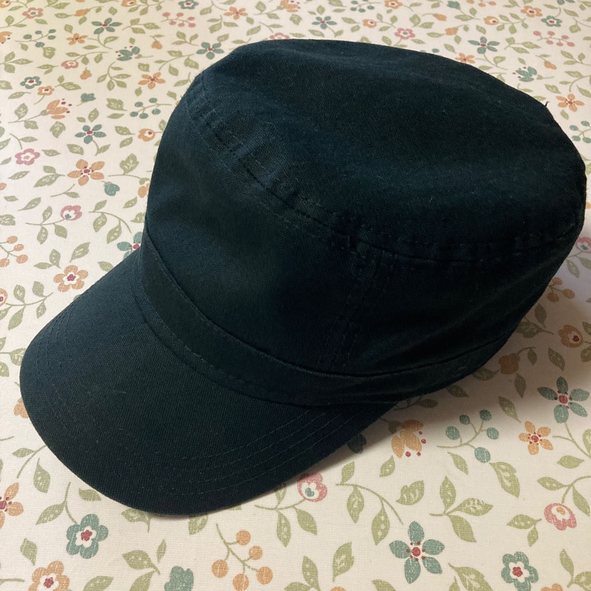 NEW ERA ニューエラ ワークキャッ プミリタリーキャップ 黒 ブラック 帽子 ７1/4 57.7㎝ レディース メンズ
