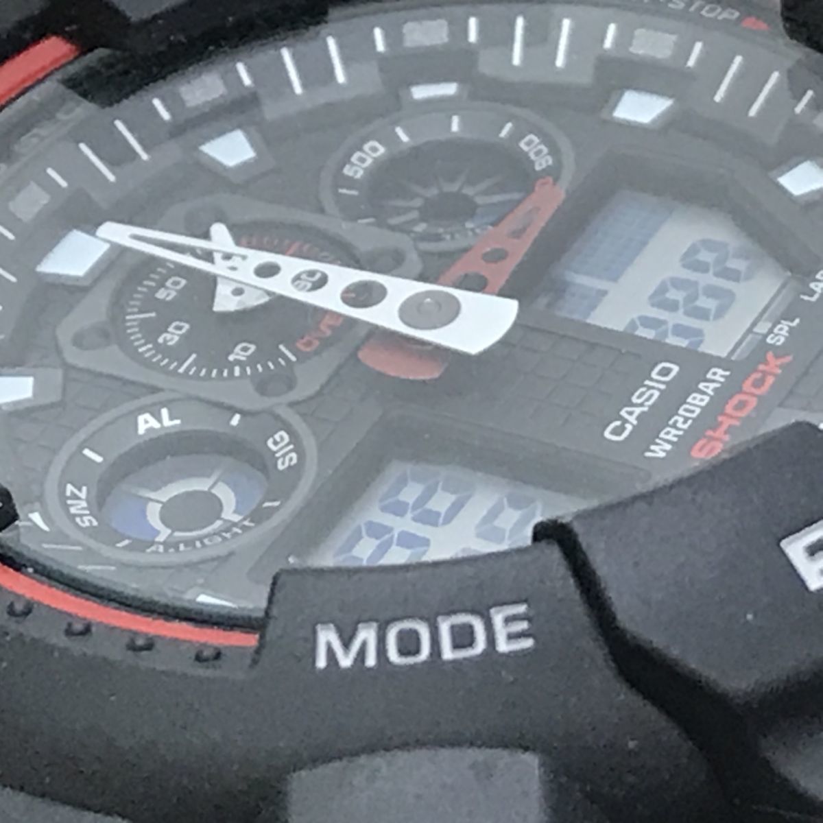 CASIO カシオ G-SHOCK Gショック アナデジ GA-100-1A4ER メンズ 腕時計 稼働品[N9351]_画像5