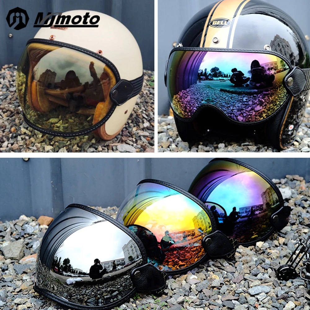 ビンテージ ヘルメット ゴーグル B スモーク バイザー バブル シールド ビンテージ BUCO オーシャンビートル shoei bell Thompson 500TX_画像10