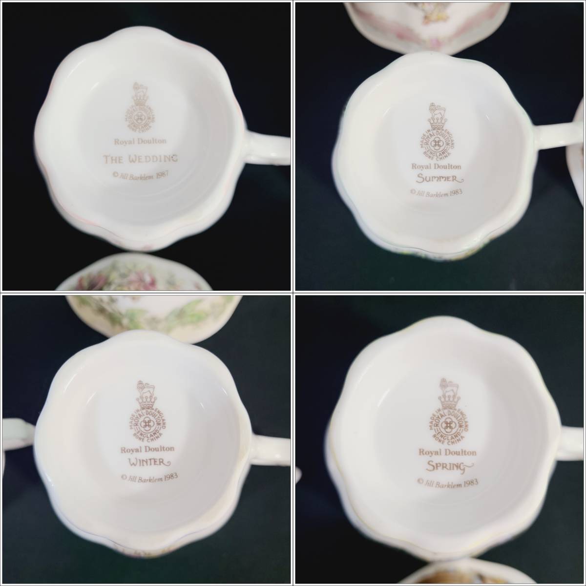 【A7870】　Royal Doulton ロイヤルドルトン　ブランブリーヘッジ　カップ＆ソーサー　6客　（カップ2点欠品）　ブランド　食器_画像10