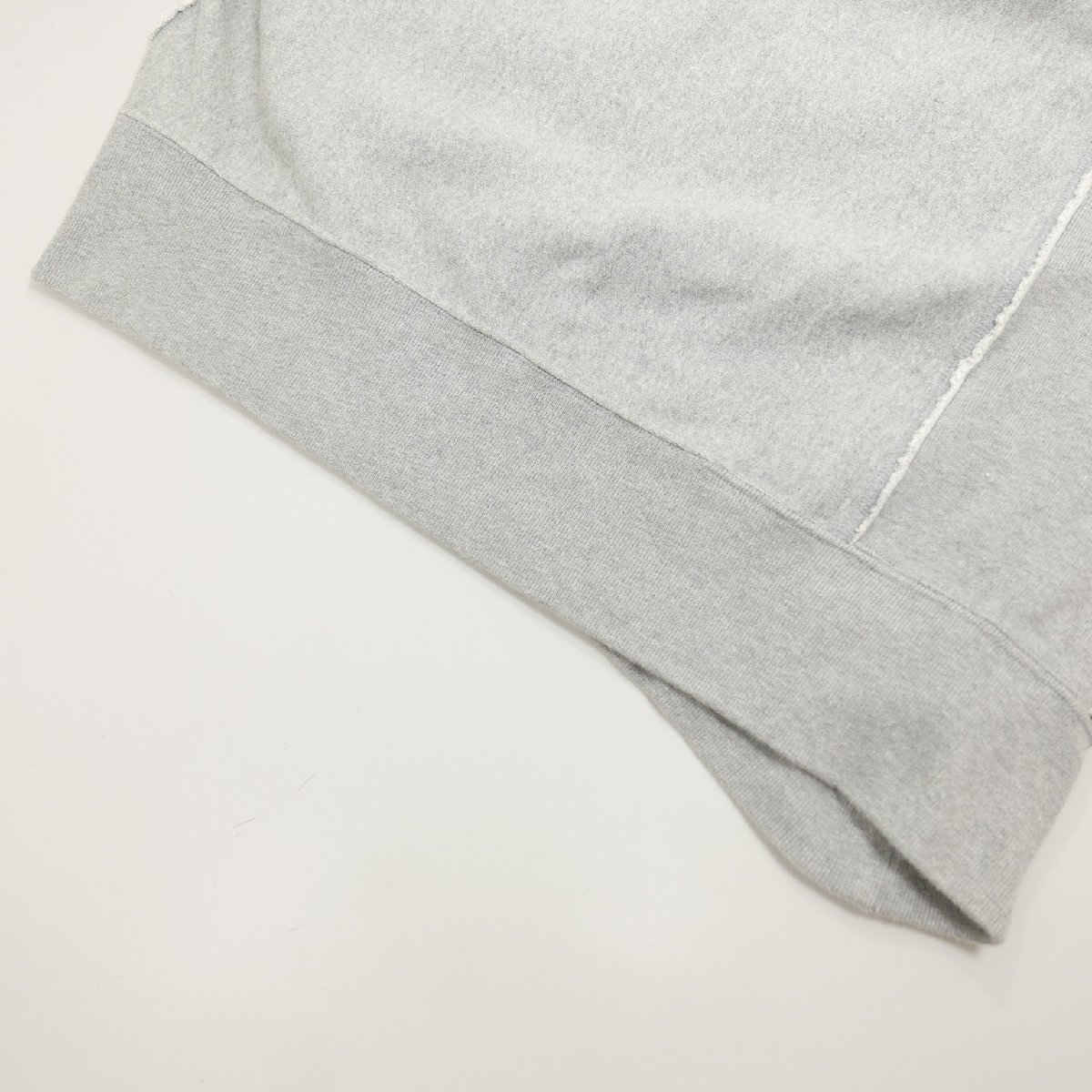 TODAY edition トゥデイエディション CREW NECK SW メンズ クルーネック 変形 ロゴプリント コットン スウェット トレーナー GRAY M_画像6