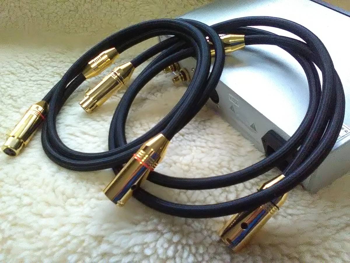  perfect .. sound reproduction ability *Real 5N copper 100% Shielding interconnect XLR cable 1.5m pair new goods 