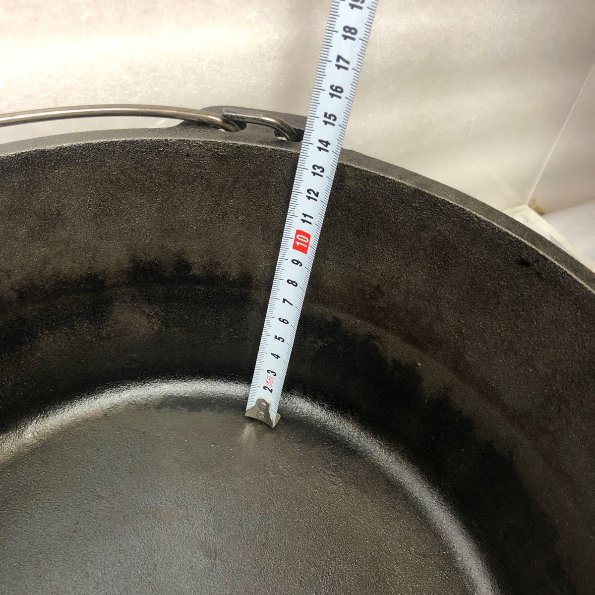 SOUTHFIELD ダッチオーブン 12 アウトドア 器具（本体9.0kg)底網 付_画像8