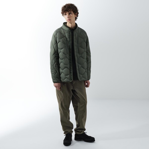 UNIQLO white Mountaineering リサイクルハイブリッドダウンジャケット Lサイズ グリーン オリーブ 2023年モデル_画像2