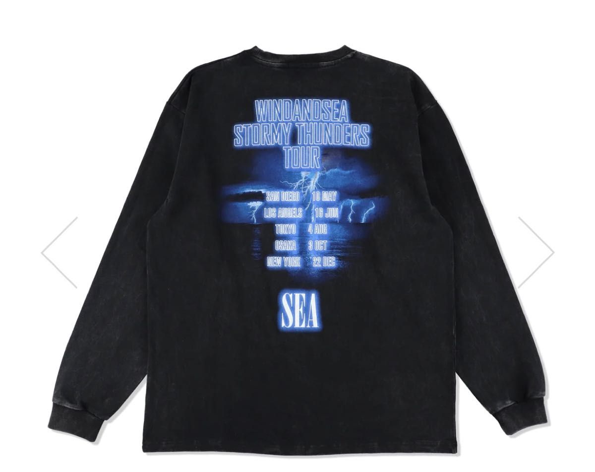 wind and sea METAL L/S T SHIRT / BLACK