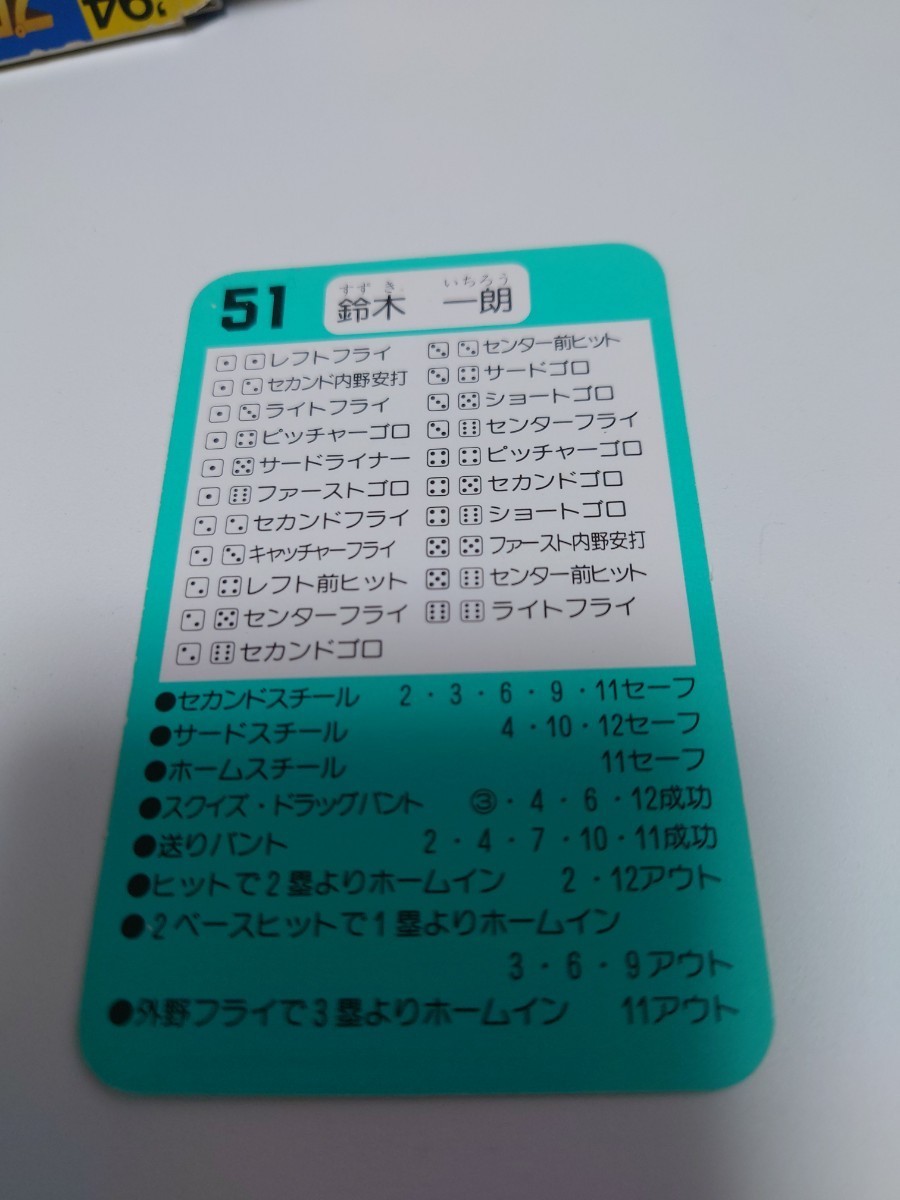タカラ プロ野球カード 1994 オリックス イチロー　鈴木一朗_画像2