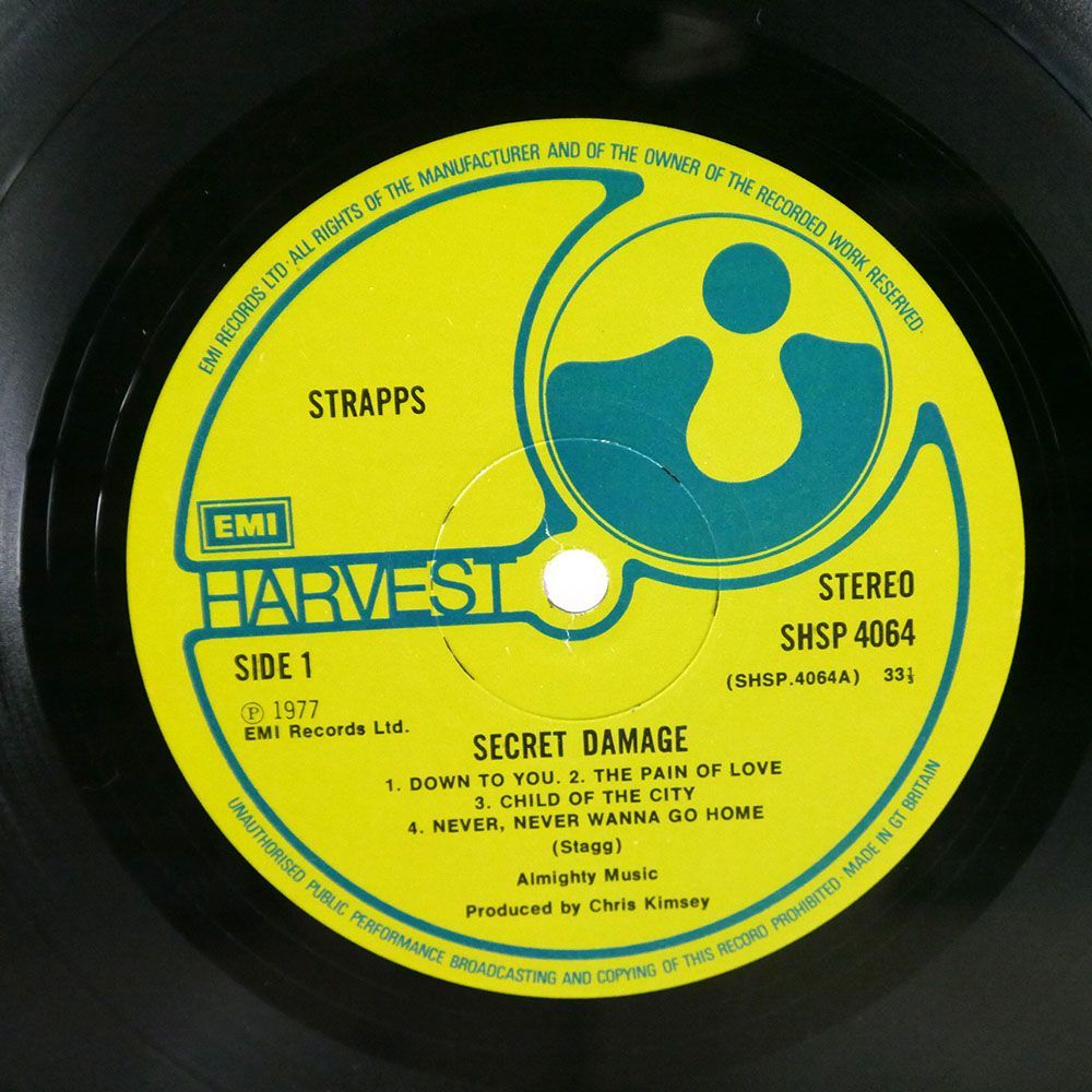 英 STRAPPS/SECRET DAMAGE/HARVEST SHSP4064 LP_画像2