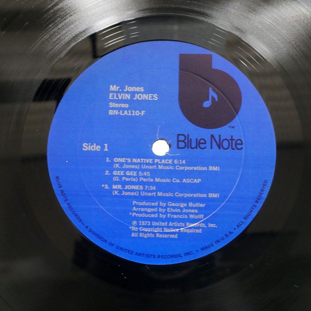 米 ORIGINAL ELVIN JONES/MR. JONES/BLUE NOTE BNLA110F LP_画像2
