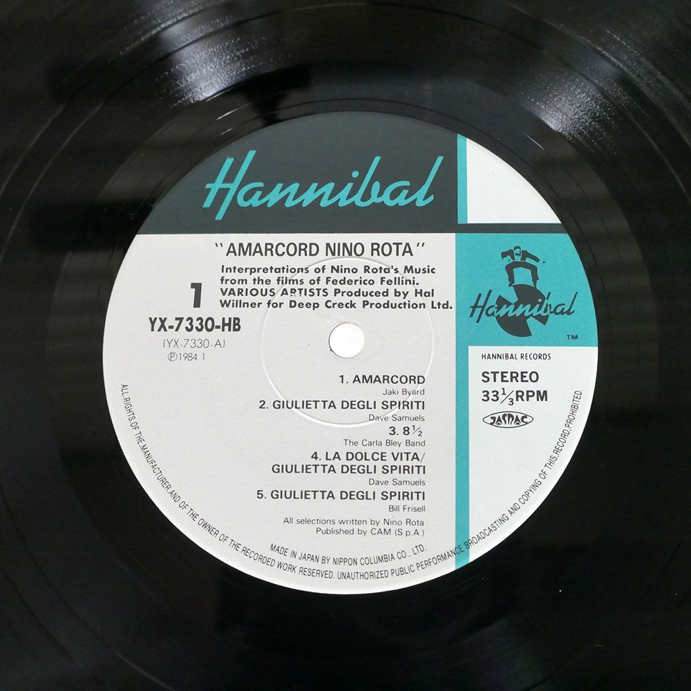 VA/AMARCORD NINO ROTA/HANNIBAL YX7330HB LP_画像2