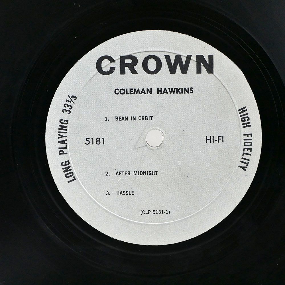 米 COLEMAN HAWKINS AND HIS ORCHESTRA/SAME/CROWN CLP5131 LP_画像2