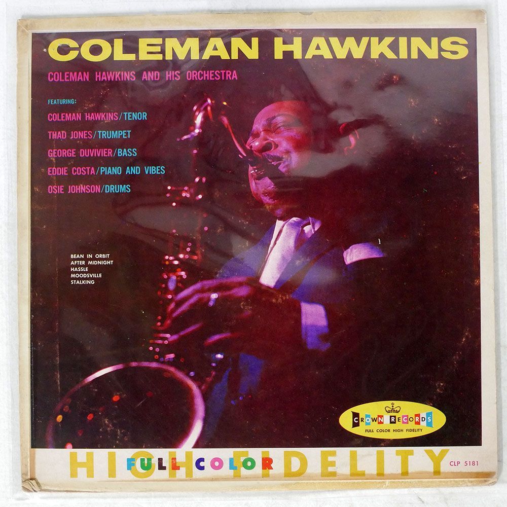 米 COLEMAN HAWKINS AND HIS ORCHESTRA/SAME/CROWN CLP5131 LP_画像1