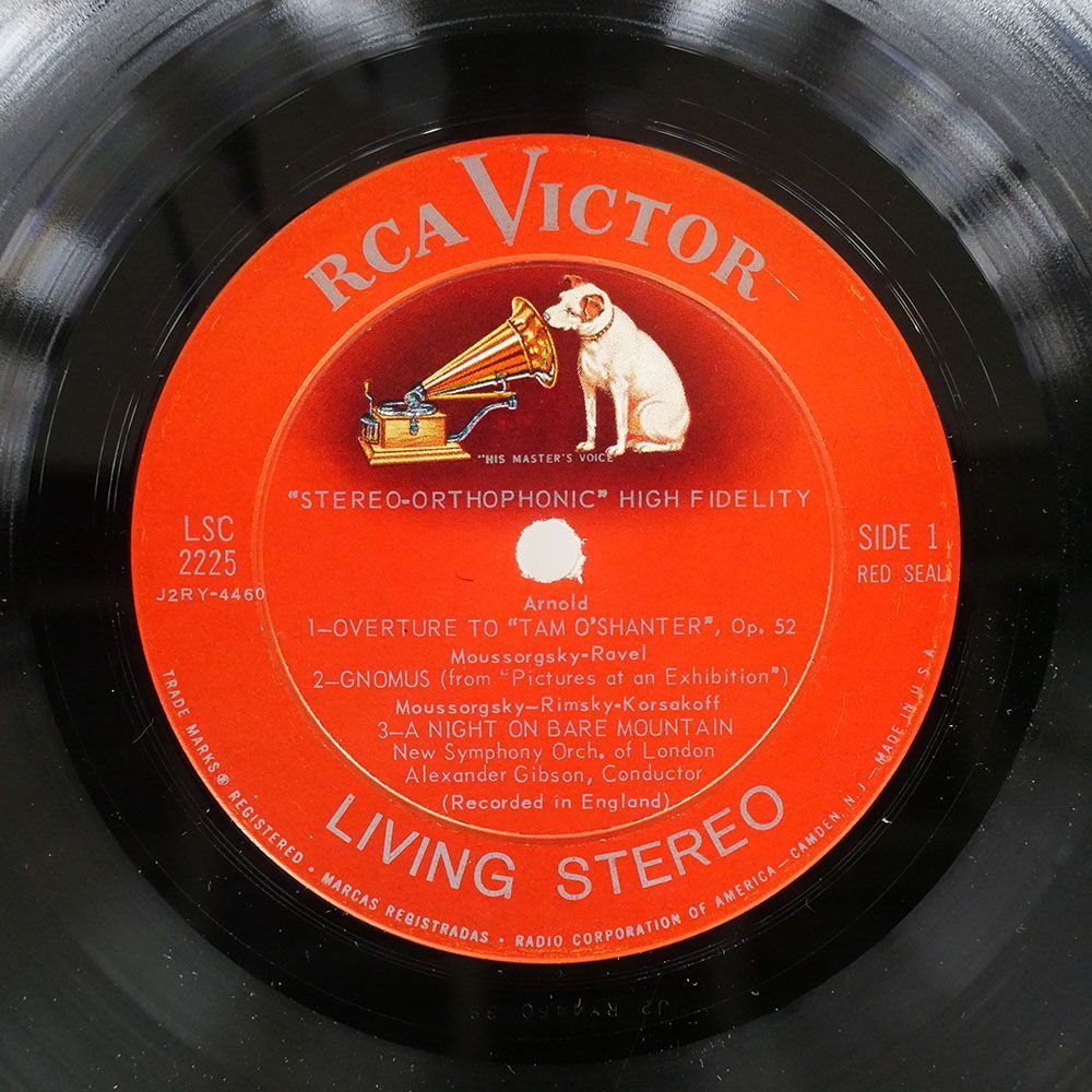 米 影犬 living stereo アレクサンダー・ギブソン/WITCHES’ BREW (魔女の秘薬) ムソルグスキー 他/RCA VICTOR LSC2225 LP_画像3