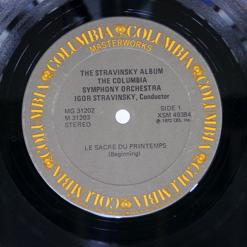 米 STRAVINSKY/ALBUM/COLUMBIA MASTERWORKS MG31202 LP_画像2