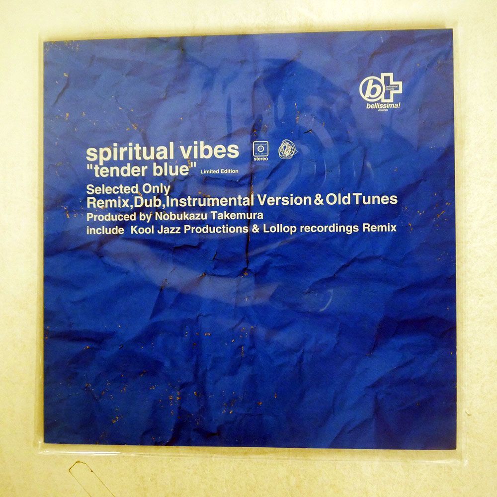 SPIRITUAL VIBES/TENDER BLUE (SELECTED ONLY - REMIX, DUB, INSTRUMENTAL VERSION & OLD TUNES)/BELLISSIMA TFJC38310 LP_画像1