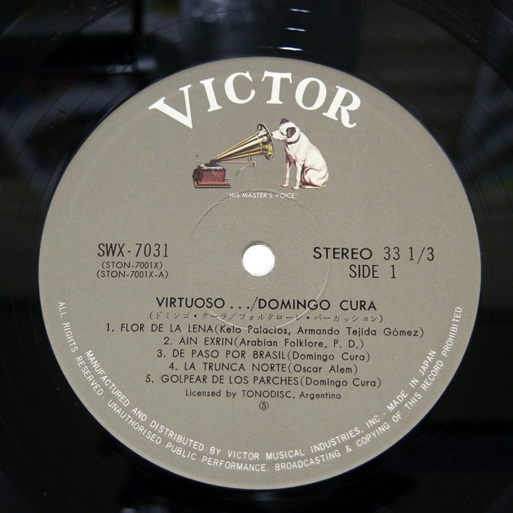 DOMINGO CURA/VIRTUOSO/VICTOR SWX7031 LP_画像2