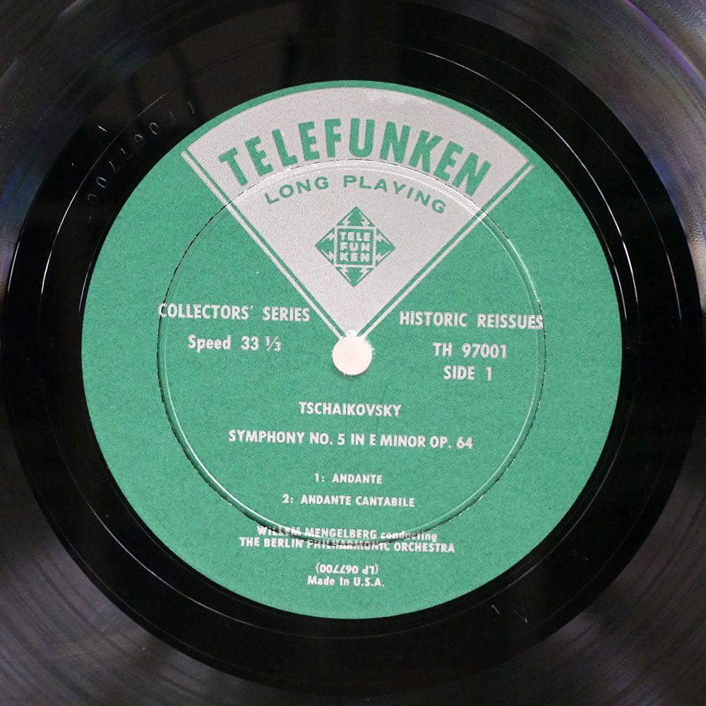 米 メンゲルベルク/チャイコフスキー：交響曲 第5番/TELEFUNKEN TH97001 LP_画像2
