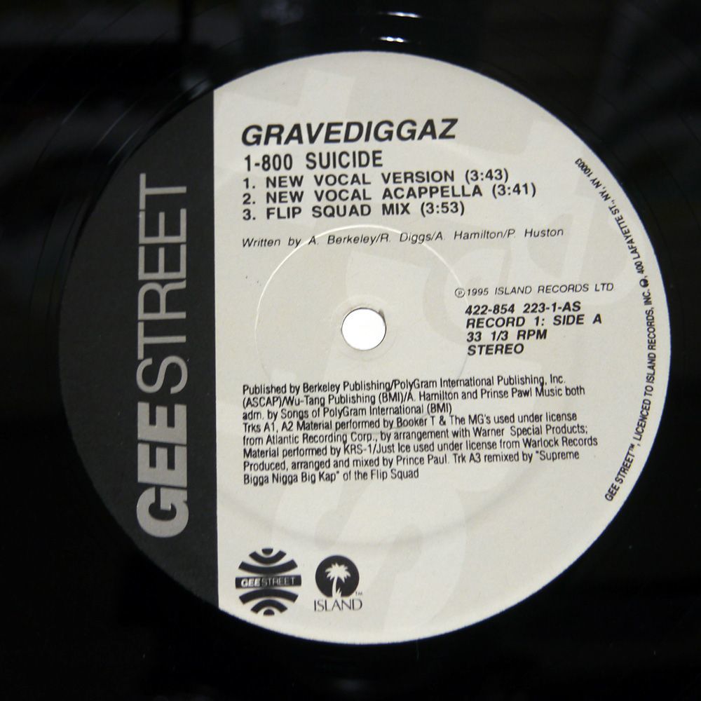 GRAVEDIGGAZ/DOUBLE SUICIDE PACK/GEE STREET 4228542231 12_画像1