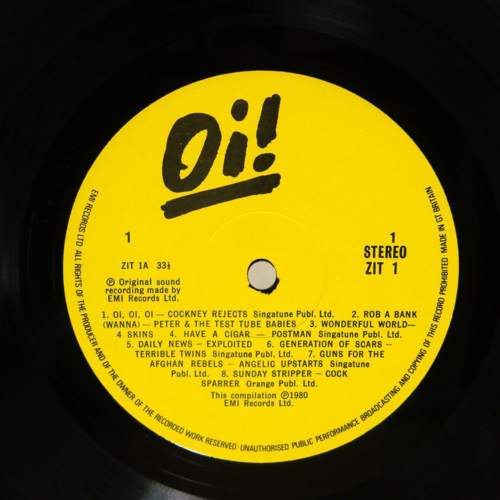 英 VA/OI! THE ALBUM/EMI ZIT1 LP_画像2