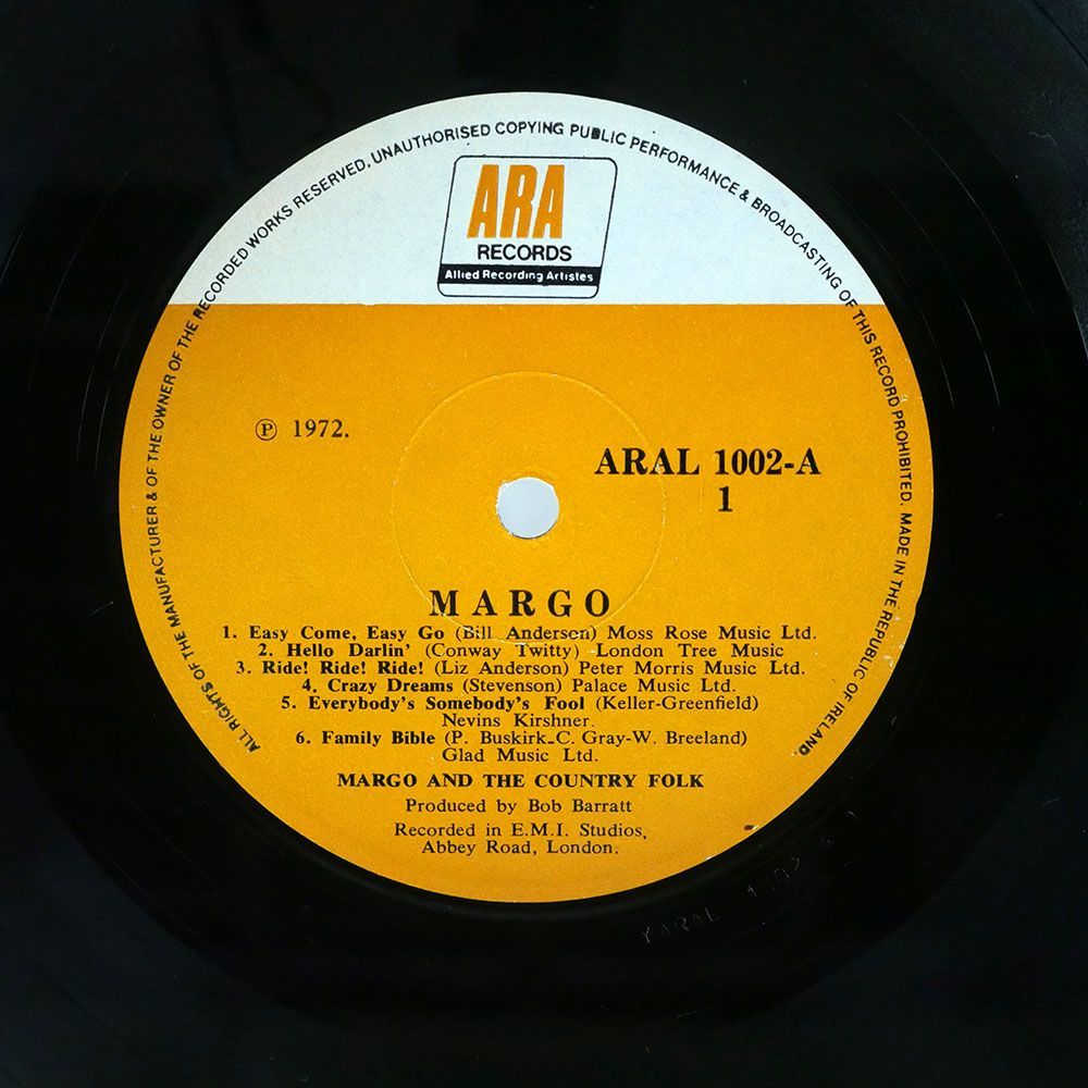 MARGO/COUNTRY LOVIN’/A.R.A. ARAL1002 LP_画像2
