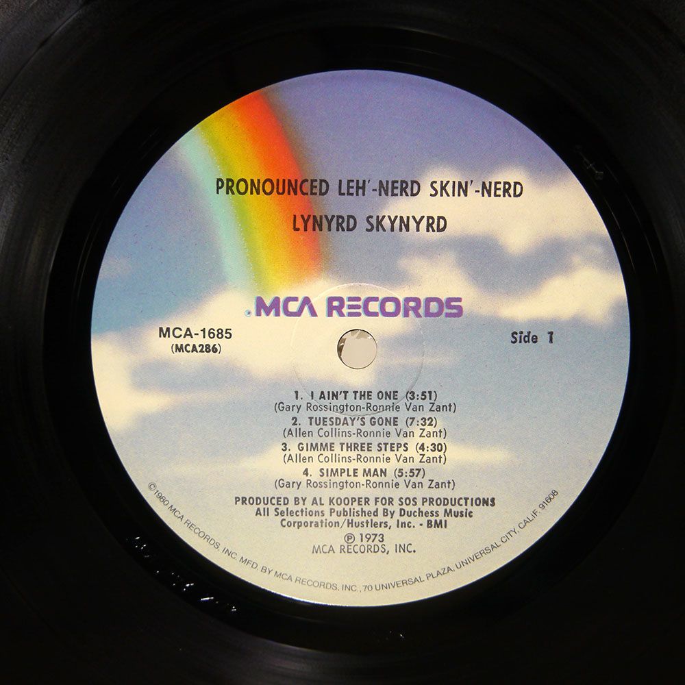 米 LYNYRD SKYNYRD/(PRONOUNCED’LH-’NRD’SKIN-’NRD)/MCA MCA1685 LP_画像2