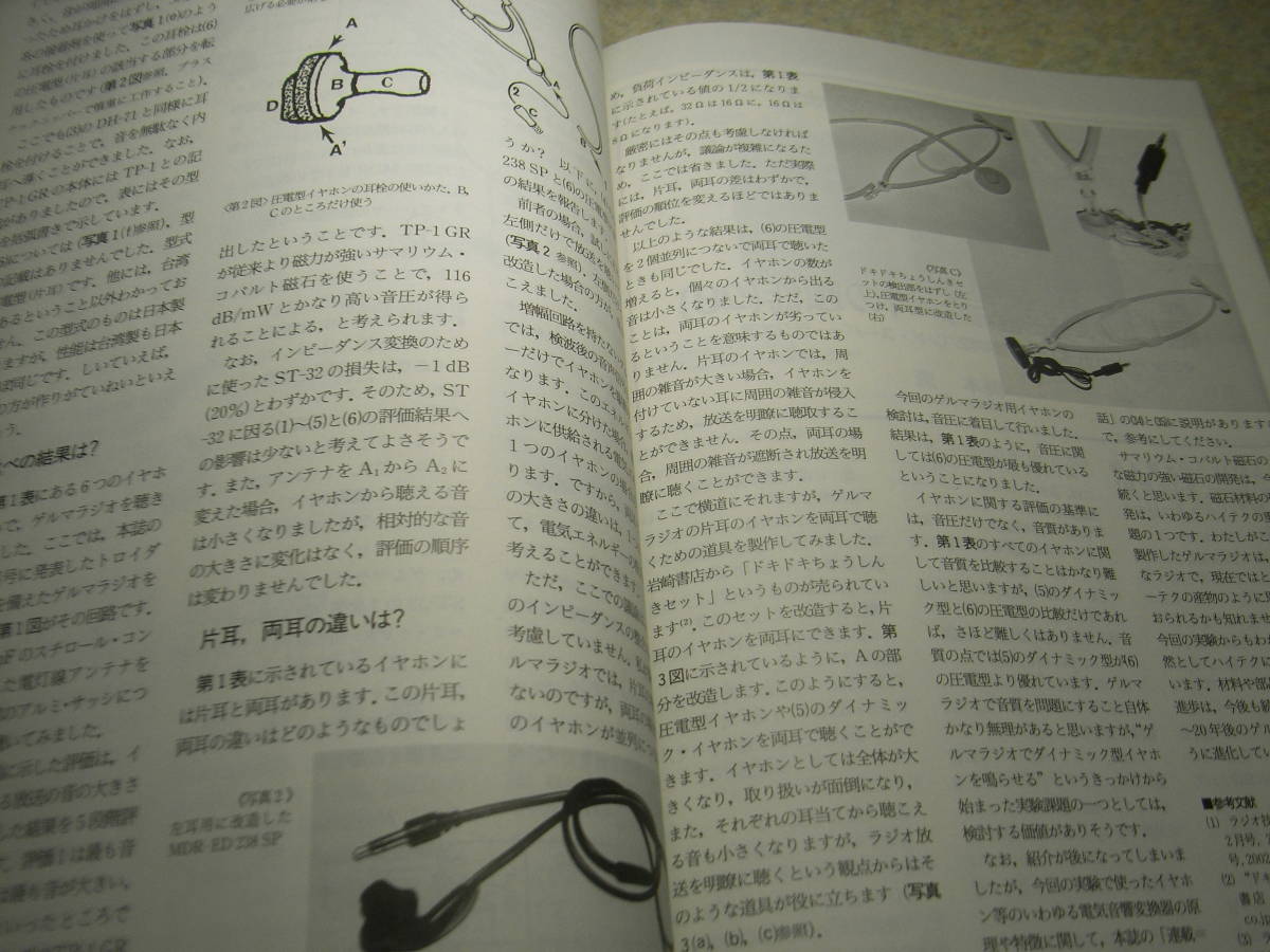 ラジオ技術　2002年7月号　懐かしの真空管ラジオの製作/スターR-100　ゲルマラジオ用イヤホンの研究　71A/6L6Super各真空管ラジオの製作_画像8