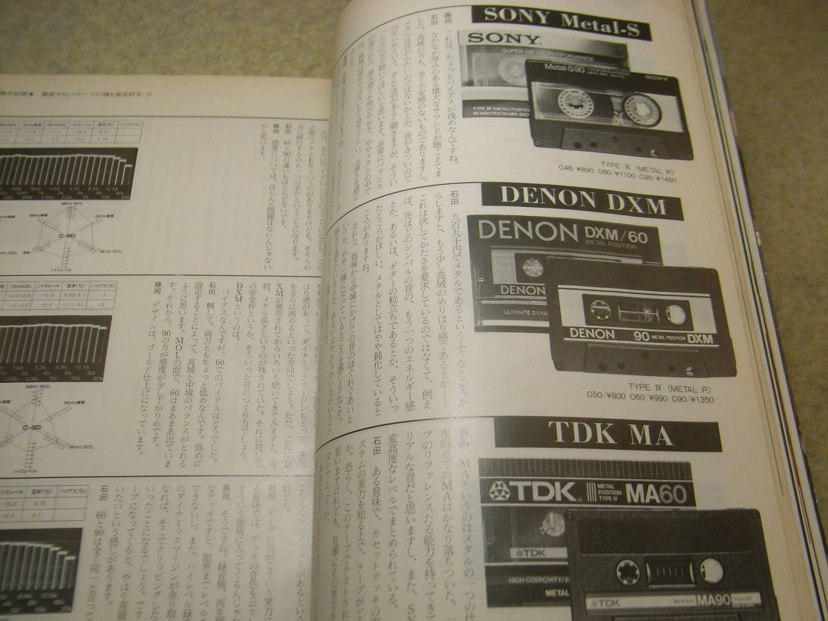 stereo ステレオ 1985年3月号 カセットテープ51種の試聴/メタルテープ等 ダイヤトーンDS-3000/パイオニアPL-7L/スピーカーコードの記事の画像4