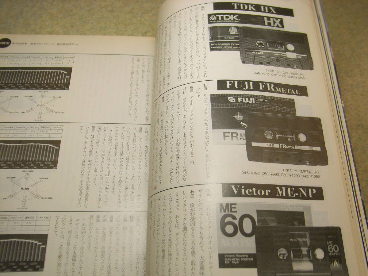 stereo ステレオ 1985年3月号　カセットテープ51種の試聴/メタルテープ等　ダイヤトーンDS-3000/パイオニアPL-7L/スピーカーコードの記事_画像3