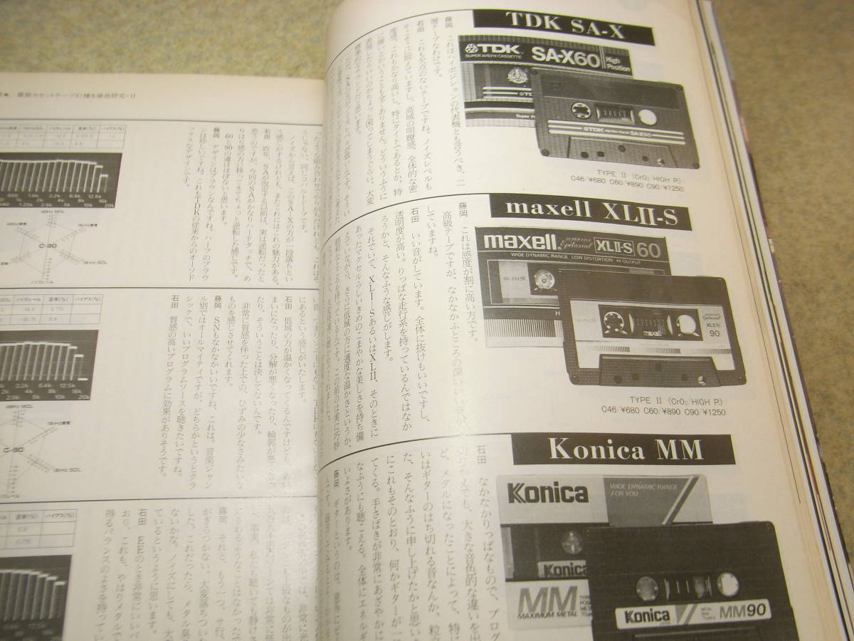 stereo ステレオ 1985年3月号　カセットテープ51種の試聴/メタルテープ等　ダイヤトーンDS-3000/パイオニアPL-7L/スピーカーコードの記事_画像5