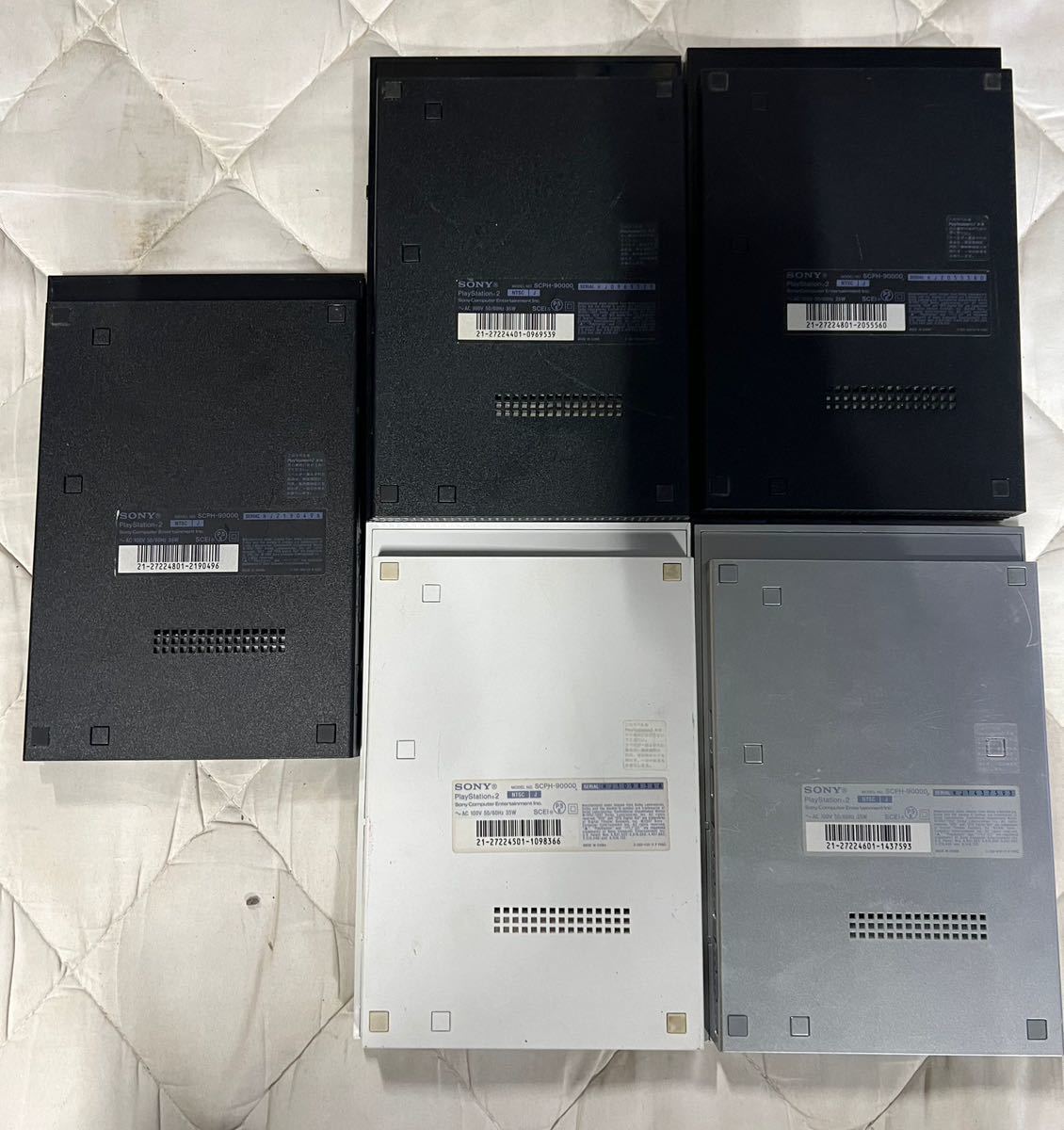 (M)SONY PS2 プレステ2 薄型 SCPH-90000 まとめて5台 中古品_画像7