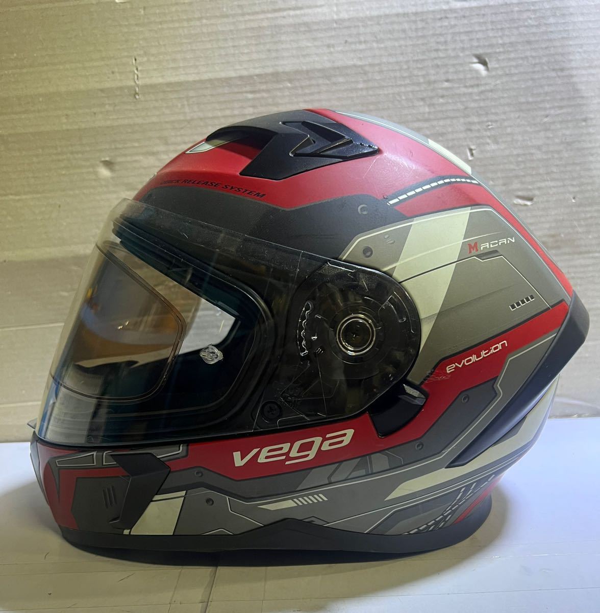 (M11)DOT vega フルフェイスヘルメット Lサイズ 現状中古品の画像3