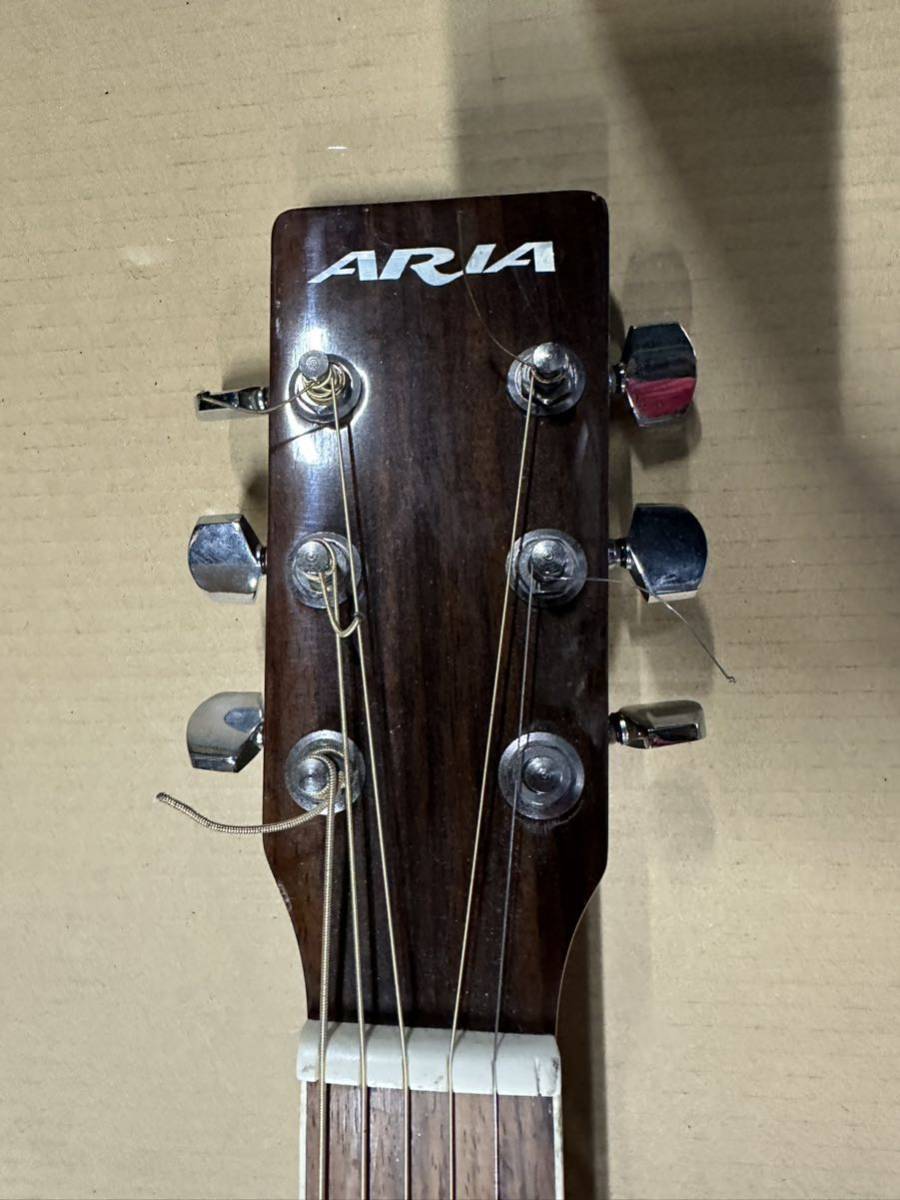 (M)Aria アコースティックギター ADW-200R BS 現状中古品_画像3
