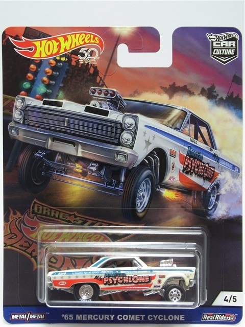 ☆☆日曜夜☆未開封新品☆'65 MERCURY COMET CYCLONE☆HOOSIER☆BELL☆AUTOLITE☆B&M☆DRAG STRIP DEMONS☆CAR CULTURE☆HOT WHEELS_画像3