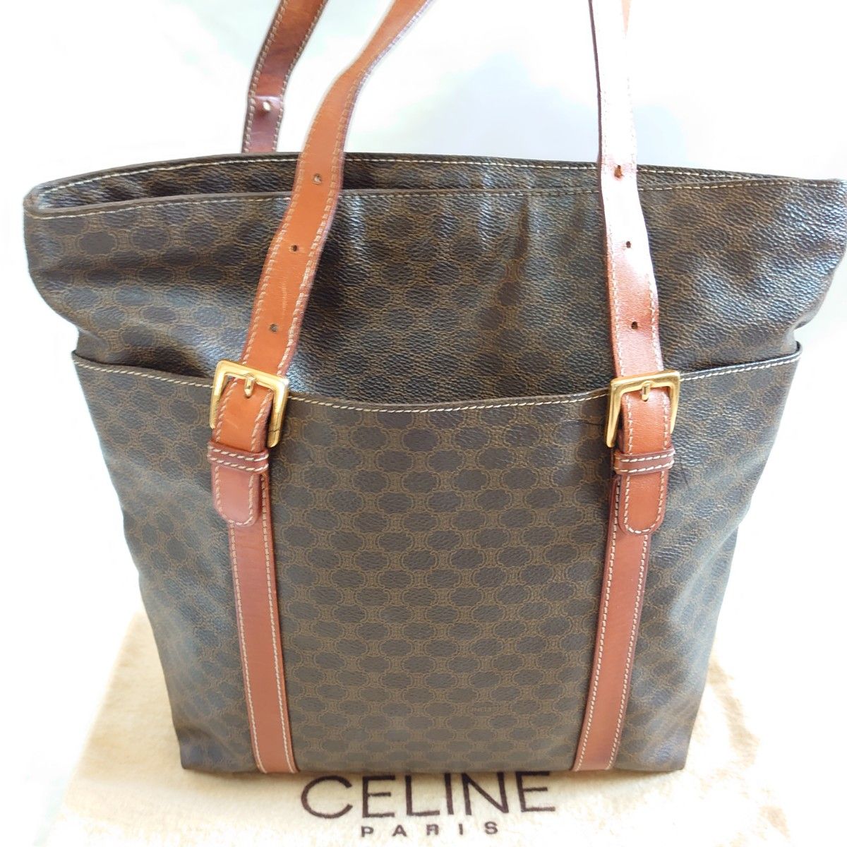 CELINE マカダム柄 トートバッグ