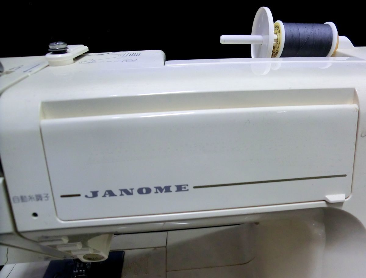 1000円スタート ミシン JANOME S7702 MODEL840型 ジャノメ ジャノメミシン ハンドクラフト 手工芸 通電確認済 ケース付 10 ミシン⑪①402_画像3
