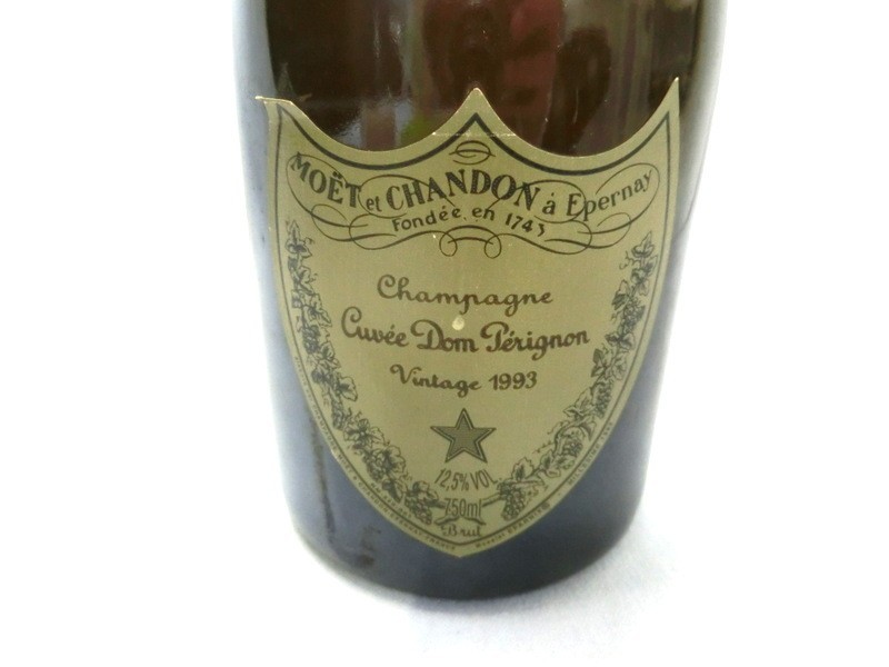 1000円スタート シャンパン MOET et CHANDON Epernay Cuvee Dom Perignon Vintage 1993 750ml 12.5% 未開栓 ドンペリ 10 お酒⑪808_画像2