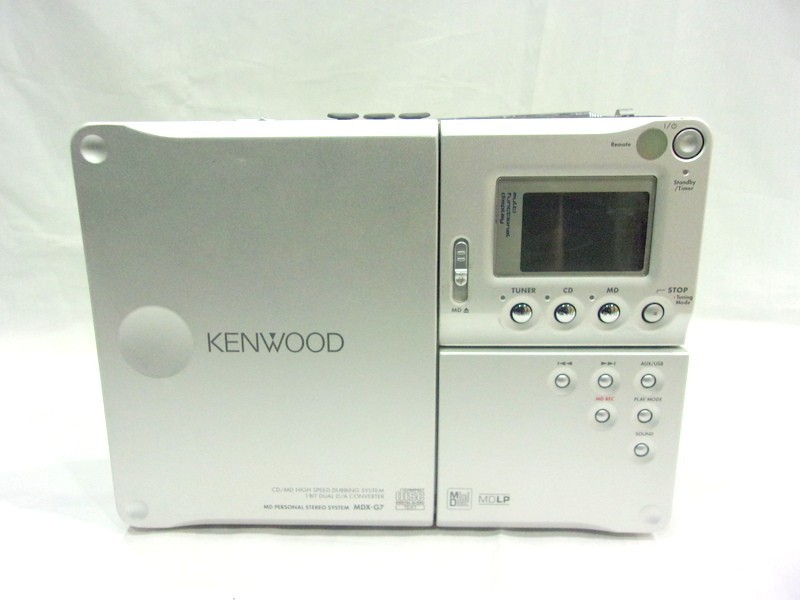 1000円スタート オーディオ機器 KENWOOD MDX-G7 CD/MD HIGH SPEED DUBBING SYSTEM 通電確認済み ケンウッド WHO II1019_画像9