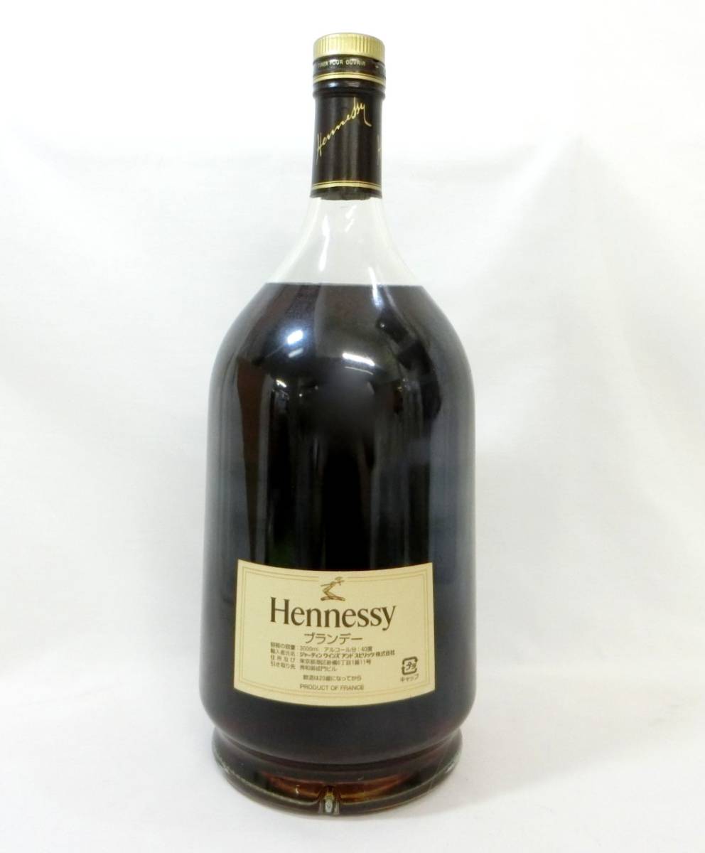 1000円スタート 酒 COGNAC Hennessy V.S.O.P. PRIVILEGE 3000ml 40％ コニャック ヘネシー プリヴィレッジ 未開栓 WHO お酒⑪501_画像2