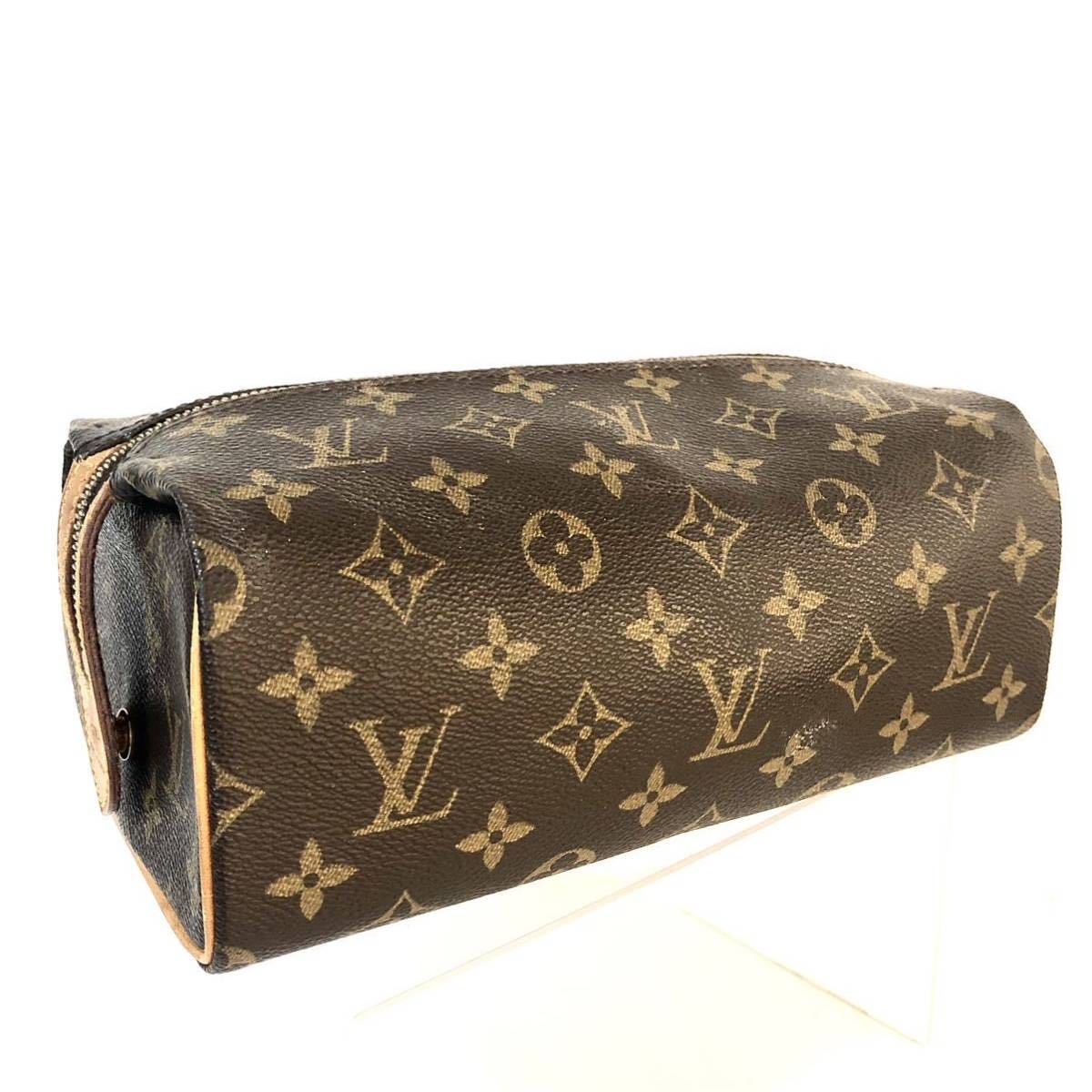 ■外観美品■超希少■LOUIS VUITTON ルイヴィトン　モノグラム　トゥルース パット プレシオン　ポーチ　M47636 PVC×レザー 刻印あり_画像2