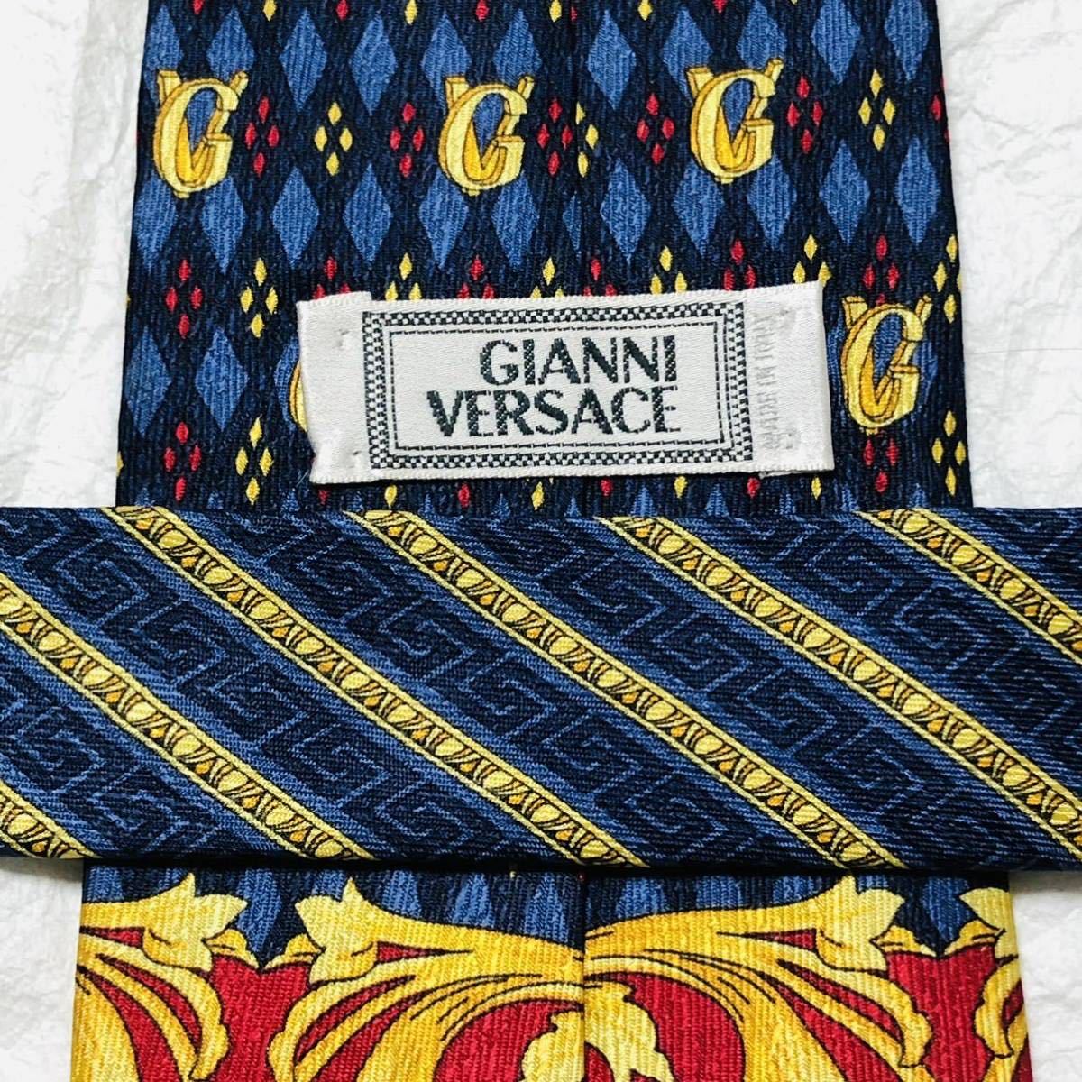 Gianni Versace ジャンニヴェルサーチ ネクタイ 美品 ゴールド Gianni Versace ジャンニヴェルサーチ ネクタイ 美品 ゴールド