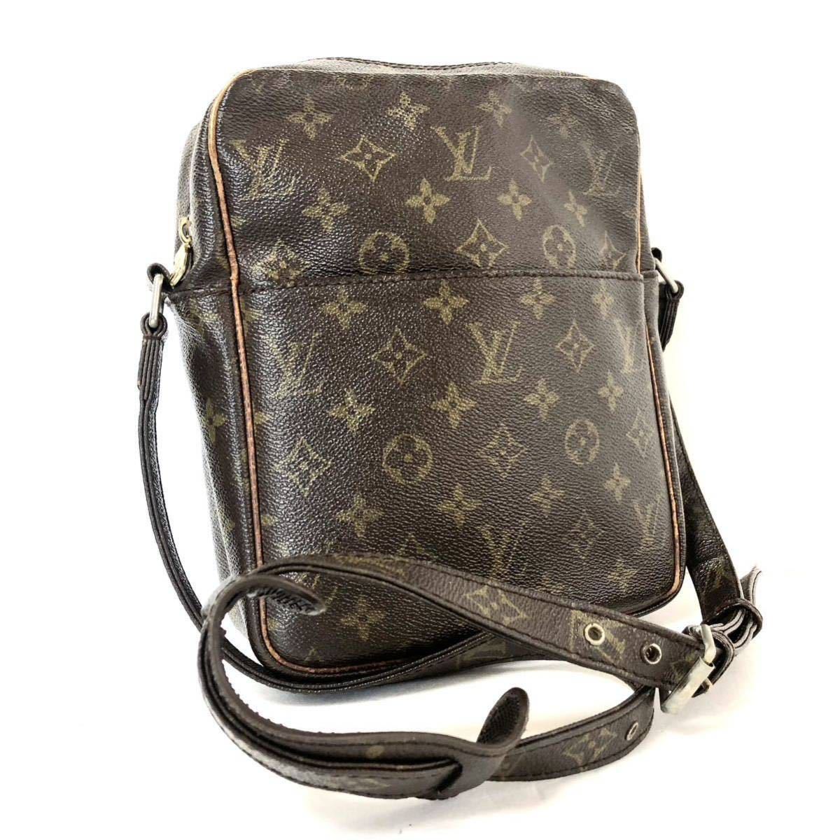 ■良品■希少廃盤■LOUIS VUITTON ルイヴィトン　プチマルソー　旧ダヌーブ　ショルダーバッグ　PVC×豚革　フランス製　コンパクト_画像1