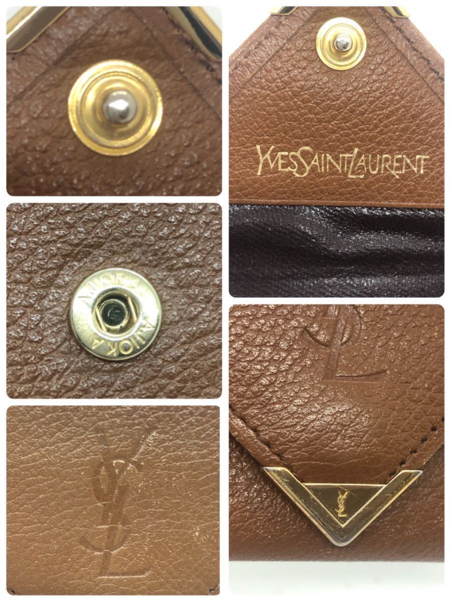 美品 Yves saint Laurent イヴサンローラン 三角プレート 名刺 美品 Yves saint Laurent イヴサンローラン 三角プレート 名刺