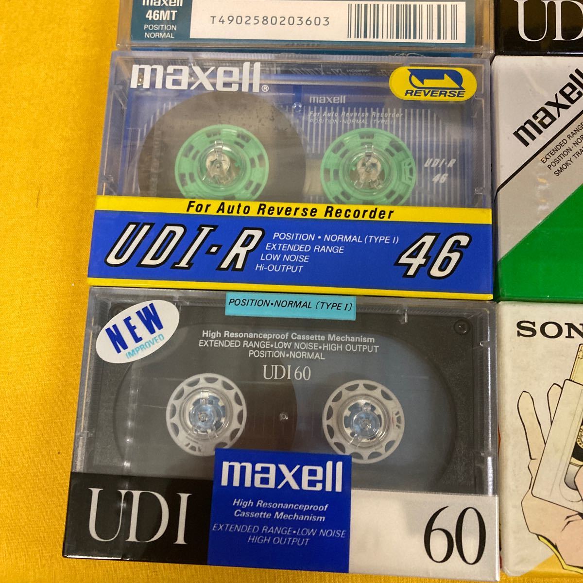 【W124】新品 maxell 10本 60 46 74ハイポジ ノーマル カセットテープ _画像6