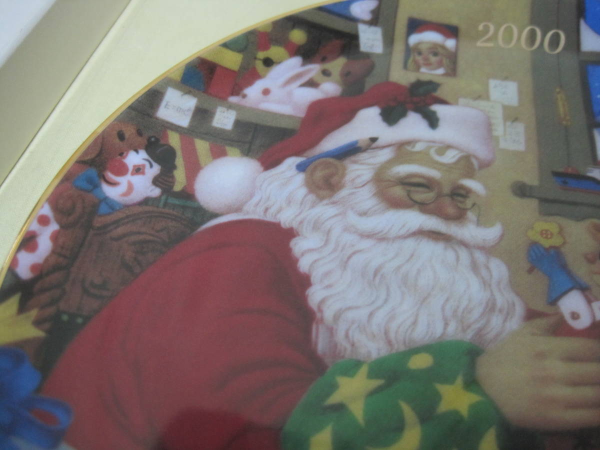 【T106】未使用　Noritakeノリタケ クリスマス プレート　サンタクロース　2000年　直径約20㎝　三越　MITSUKOSHI _画像5