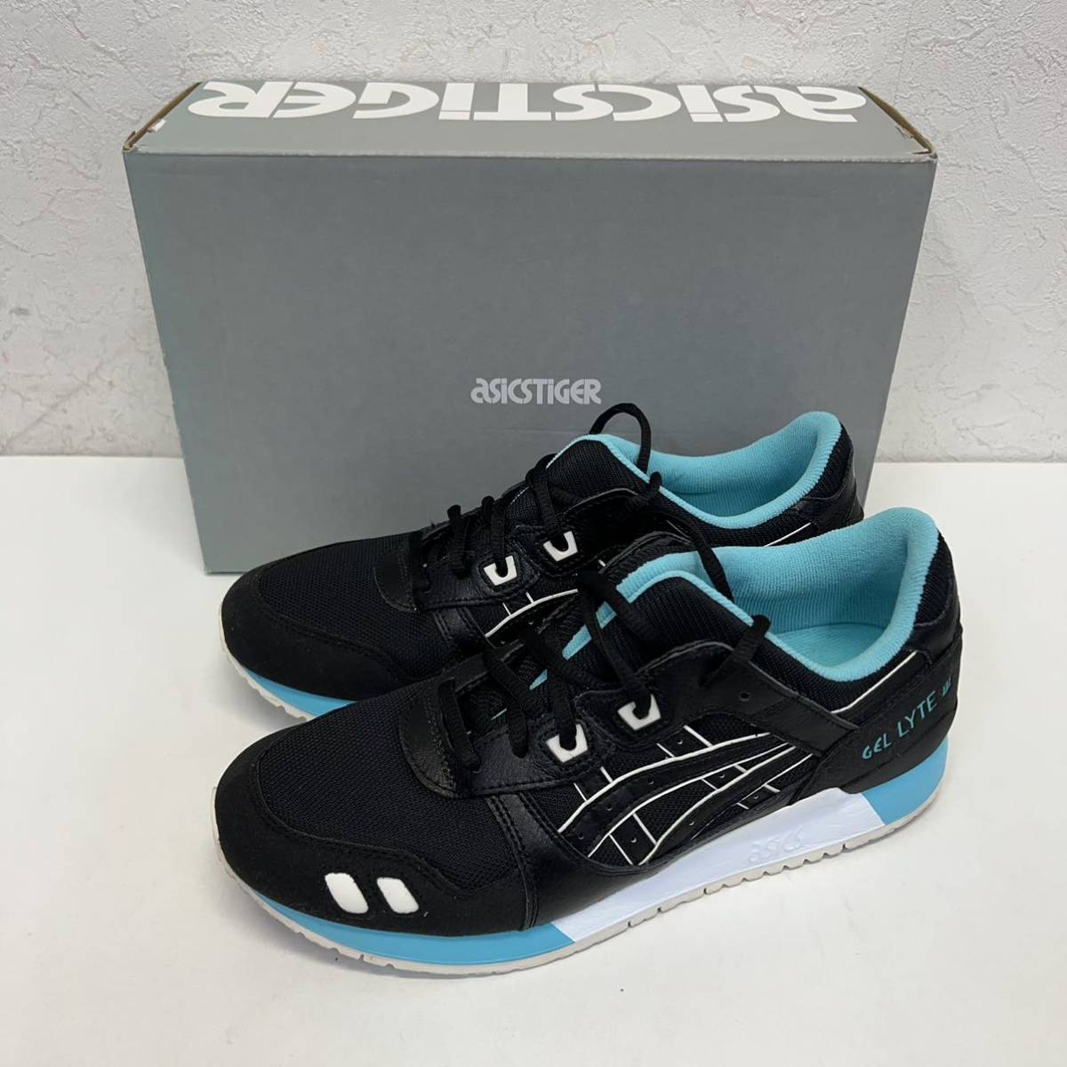 Asics GEL-LYTE 3 BLACK/BLACK 1191A223-001 アシックス ゲルライト 3 ブラック/ブラック size US 10 箱付き スニーカー_画像1