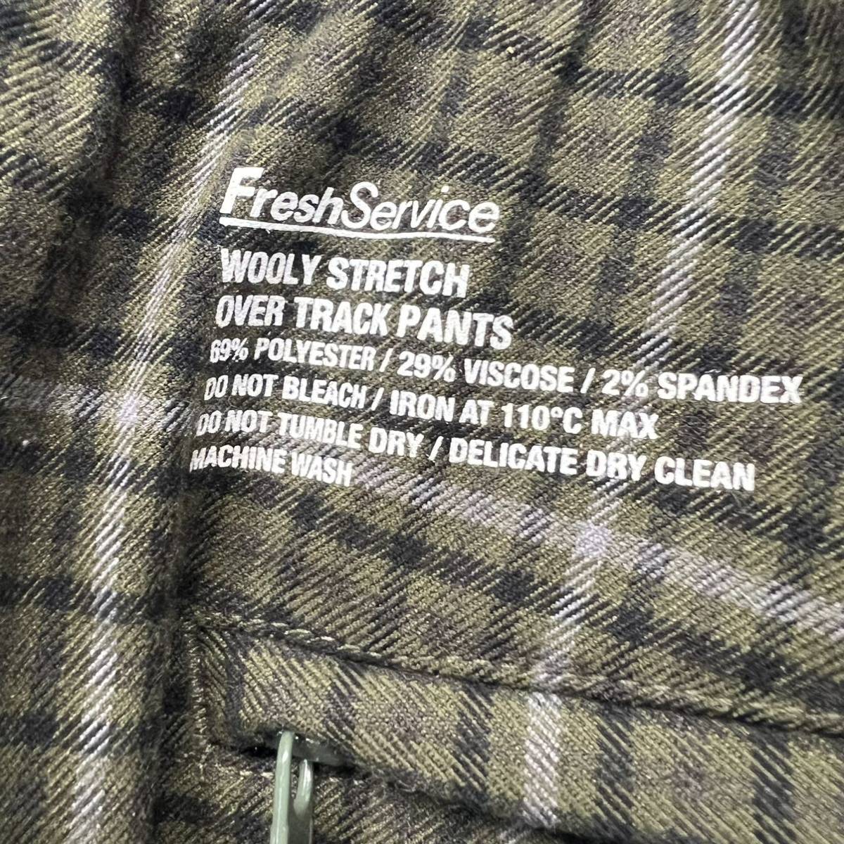Fresh Service Wooly Stretch tab-collar shirt SET UP フレッシュ サービス ウーリー ストレッチ タブ カラー シャツ size F セットアップ_画像6