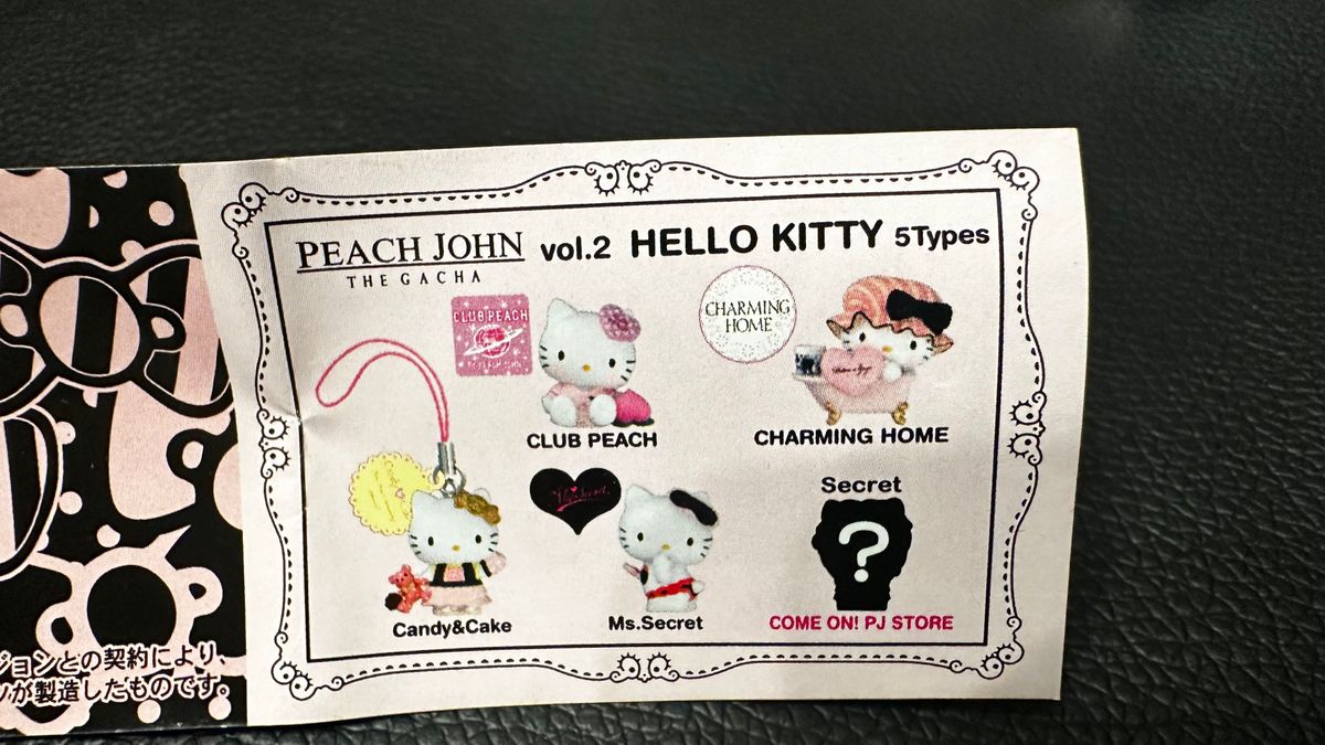 ピーチジョン×ハローキティ ストラップ ご当地 PEACH JOHN ピーチジョン×ハローキティ ストラップ ご当地 PEACH JOHN