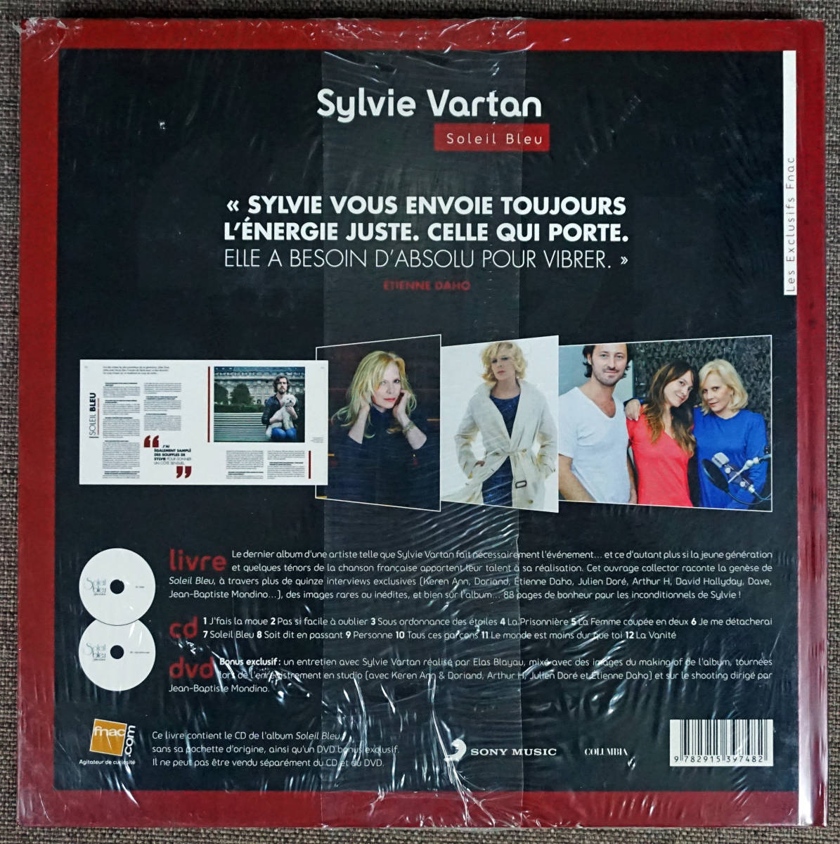 SYLVIE VARTAN (シルヴィ・ヴァルタン) : SOLEIL BLEU FNAC限定盤(CD+DVD+ハードカバー本)・未開封シールド新品　廃盤貴重品_画像2